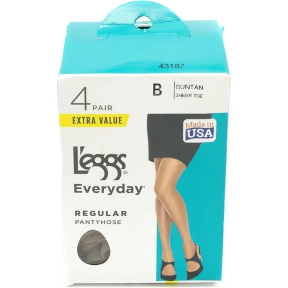 Leggs Everyday Suntan Pantyhose Size B New In Box